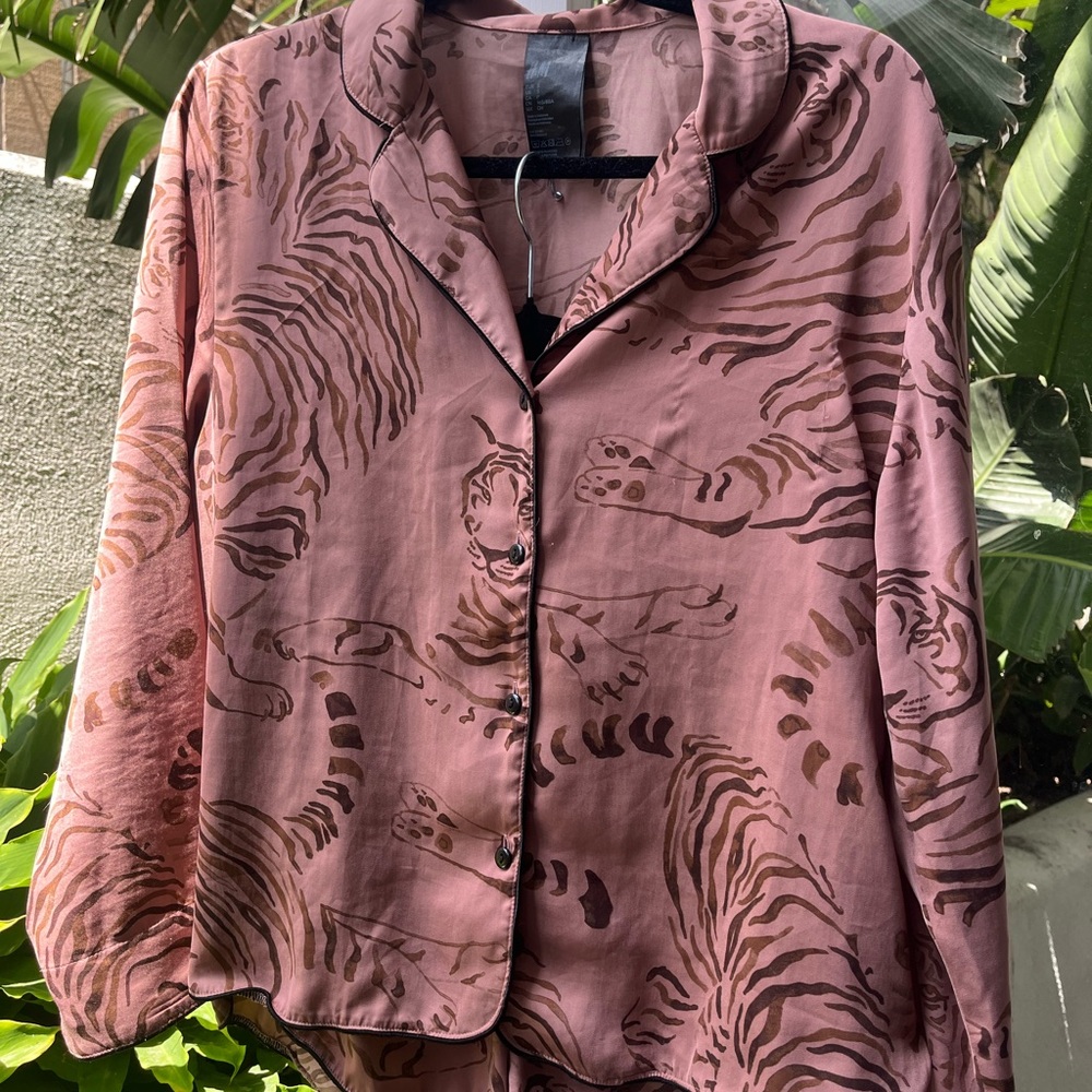 H&M Pajama Set With Tiger Print